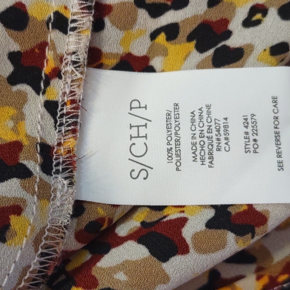 cabi long sleeve multi color blouse - Picture 6 of 6